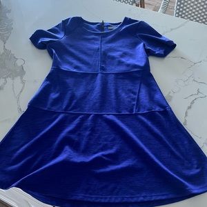 Womens Athleta Sweatshirt Dress - XL - Purple- Fitted - zippered Back